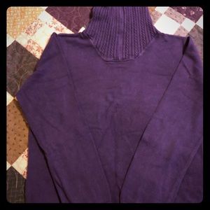 Ladies Purple Pull Over Sport Haley Sweater